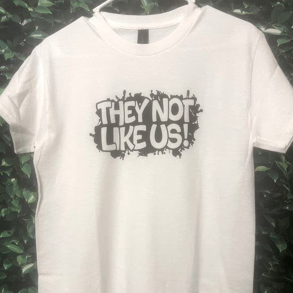SALE NEW They Not Like Us CUSTOM MADE TEE Kendrick Lamar Super Bowl Smile - Picture 6 of 6